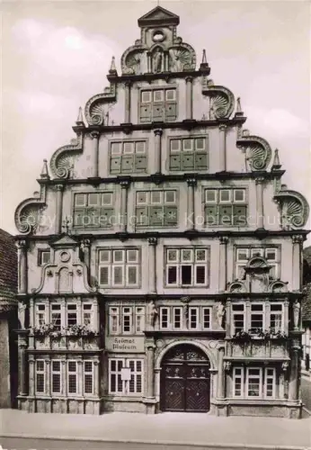 AK / Ansichtskarte Brake Lippe LEMGO Lippe NRW Hexenbuergermeisterhaus Heimatmuseum Renaissance-Giebel Weserrenaissance Fassade Hansestadt