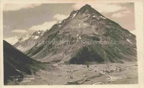 AK / Ansichtskarte Galtuer Landeck Tirol AT Jamtalferner Gorfen Bergtal Gletscher Ortschaft Paznaun Berge
