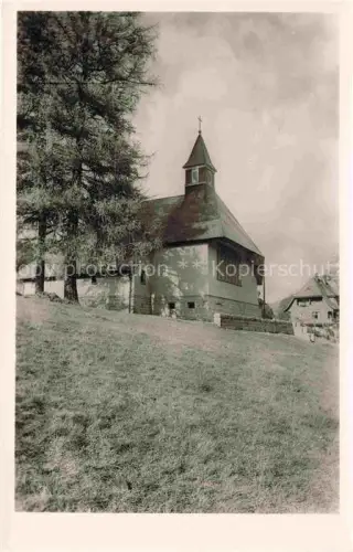 AK / Ansichtskarte ST BLASIEN BW Evangelische-Kirche Kirchturm Schwarzwald Wiese Nadelbaum
