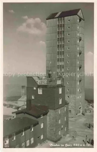 AK / Ansichtskarte BROCKEN Harz Sachsen-Anhalt Brocken-Hotel Fernmeldeturm Harz Gipfel Hochheide Brockenhaus