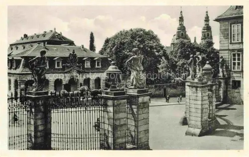 AK / Ansichtskarte FULDA Hessen Schlosshof Dom Hauptwache Barockarchitektur Skulpturen Tor Portal Barockstadt