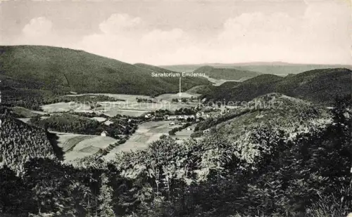 AK / Ansichtskarte Emdenau Sanatorium-Emdenau Tal Wald Felder Panorama Huegel