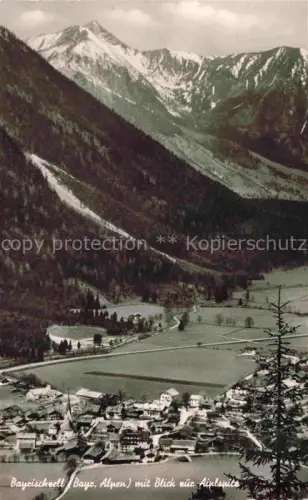 AK / Ansichtskarte Bayrischzell Bayrisch Zell Bayrischzell Alpspitze Alpental Ortsansicht Kirche Wiesen Berge