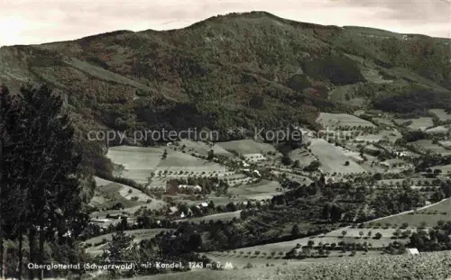 AK / Ansichtskarte Oberglottertal Glottertal BW Kandel Schwarzwald Tal Wiesen Wald Berge Baeume Obstbaeume
