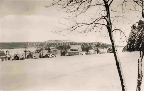 AK / Ansichtskarte Schellerhau Osterzgebirge Altenberg Sachsen Kahleberg Winter Schnee Dorf Baeume Erzgebirge Dippoldiswalde