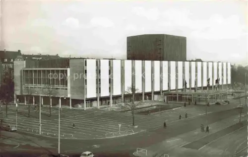 AK / Ansichtskarte MANNHEIM BW National-Theater Nationaltheater Modernismus Platz Autos Baeume