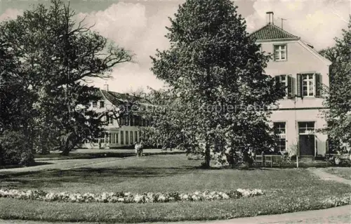 AK / Ansichtskarte Bad Bentheim Kurheim Kurpark Villa Garten Park Baeume Blumen Rasen