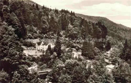 AK / Ansichtskarte Raumuenzach Forbach BW Hotel-Wasserfall Murgtal Schwarzwald Villa Wald Bruecke Tal
