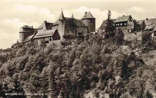 AK / Ansichtskarte Wildenburg Eifel Hellentha NRW Burg Eifel Fachwerk Turm Hang Wald Hotel-Restauration Hellenthal