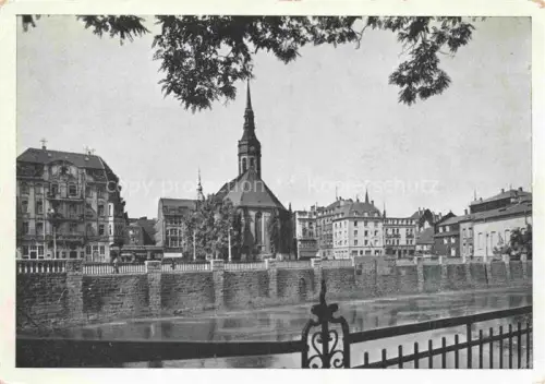 AK / Ansichtskarte Hagen Westfalen Volme Johanniskirche Kirchturm Altstadt Fluss Wohnhaeuser Stadtansicht