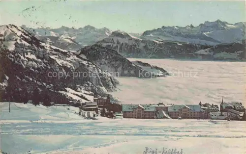 AK / Ansichtskarte RIGI-Kaltbad LU Rigi-Kaltbad Bellevue Hotel Winter Schnee Nebelmeer Bergpanorama