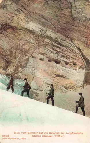 AK / Ansichtskarte Bergsteigen Klettern Mountaineering Alpinisme Alpinismo-- Eismeer Galerien Jungfraubahn Station Eismeer 