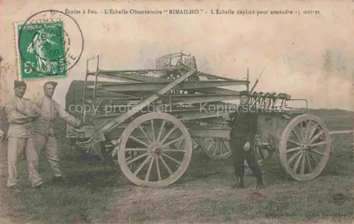 AK / Ansichtskarte Feuerwehr Fire-Brigade Pompiers Bomberos L Echelle Observatoire Rimailho