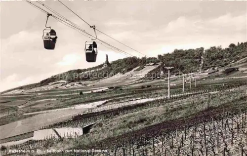 AK / Ansichtskarte SEILBAHN Cable-Car Telepherique Ruedesheim a. Rh. zur National Denkmal 