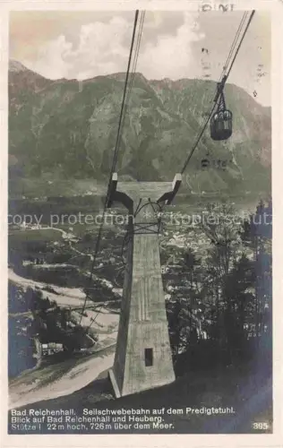 AK / Ansichtskarte SEILBAHN Cable-Car Telepherique Bad Reichenhall Predigtstuhl  