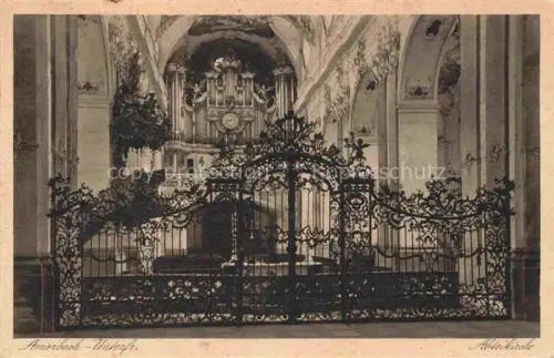 AK / Ansichtskarte Orgel Kirchenorgel Organ Orgue Amorbach Unterfr. 