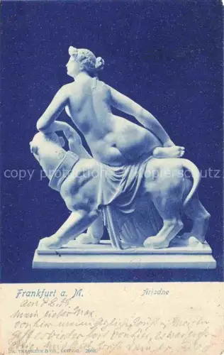 AK / Ansichtskarte Skulpturen Sculptures Sculpturi-- Frankfurt a.M Ariadne