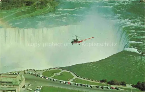 AK / Ansichtskarte Helicopter Hubschrauber Niagara Fall Canada