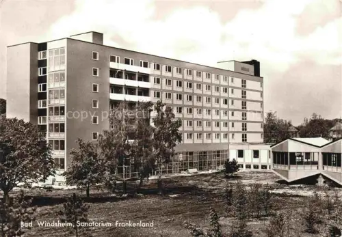 AK / Ansichtskarte Bad Windsheim Bayern Sanatorium-Frankenland Landesversicherungsanstalt Klinik Kurgebaeude Baeume Mittelfranken