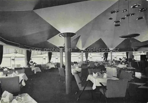 AK / Ansichtskarte KoeLN  RHEIN Die-Bastei Restaurant Rhein Speisesaal Designerdecke Gaststaette Koelner-Dom