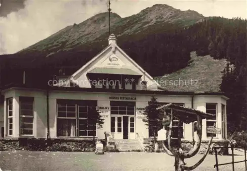 AK / Ansichtskarte Hrebienok SK Hrebienok Horská-retaurácia Hotel Slavkovský-tít Berge Tannen