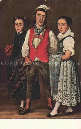 AK / Ansichtskarte REINHARDT Joseph (1749-1829) Kuenstlerkarte Schweiz Die Kinder Ulrich Baeckers aus den Toggenburg 