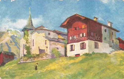 AK / Ansichtskarte PORTIER Francis Kuenstlerkarte Schweiz Grimentz Valais