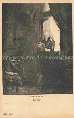 AK / Ansichtskarte REMBRANDT van Rijn (1606-1669) Kuenstlerkarte Jan Six
