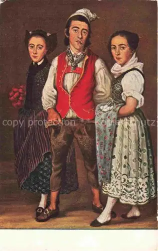 AK / Ansichtskarte REINHARDT Joseph (1749-1829) Kuenstlerkarte Schweiz Die Kinder Ulrich Baeckers aus der Toggenburg