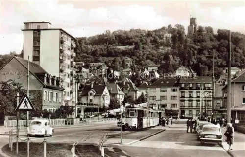 AK / Ansichtskarte STRAssENBAHN Tramway-- Karlsruhe Durlach Groetzingerstr.