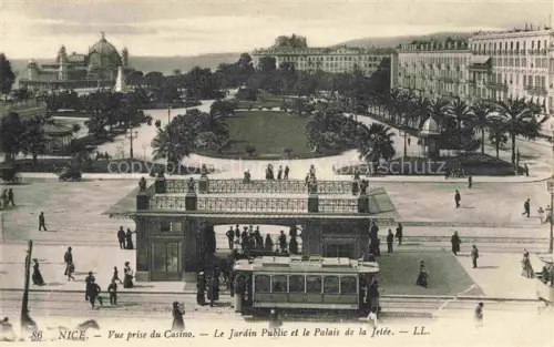 AK / Ansichtskarte STRAssENBAHN Tramway-- Nice Casino Jardin Public Palis de la Jetee