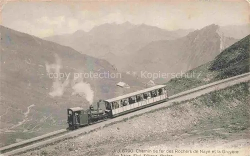 AK / Ansichtskarte Bergbahn Chemin de fer Rochers de Naye la Gruyere 