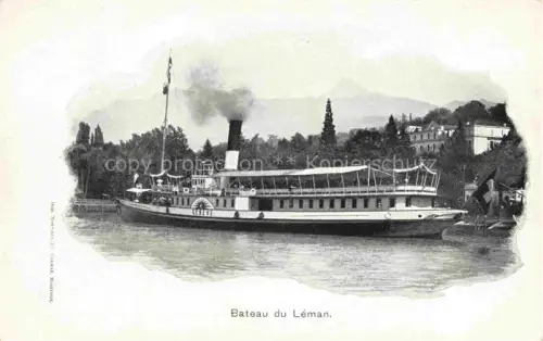 AK / Ansichtskarte Dampfer Seitenrad Bateau du Leman Genève 