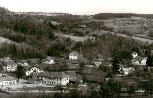 AK / Ansichtskarte Laaben Neulengbach Niederoesterreich AT Ortspanorama Wienerwald Sommerfrische Huegel Laubwald Haeuser