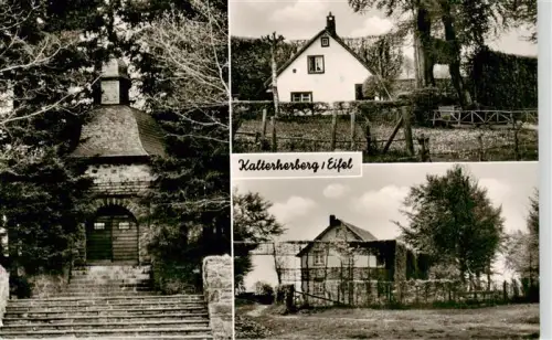 AK / Ansichtskarte Kalterherberg Monschau NRW Kapelle Fachwerkhaus Mehrbildkarte Treppe Baeume Eifel