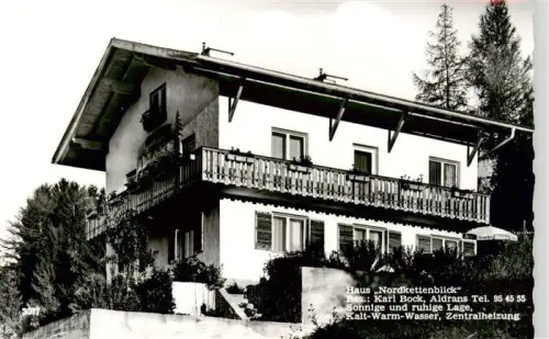 AK / Ansichtskarte Aldrans Tirol AT Haus-Nordkettenblick Pension Balkon Berge Baeume Karl-Bock Nordkette