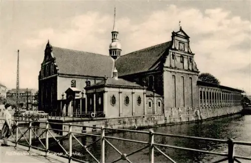 AK / Ansichtskarte COPENHAGEN Kobenhavn Kjoebenhavn Kopenhagen DK Holmens-Kirke Kirche Kanal Bruecke Autos Wasser Barock