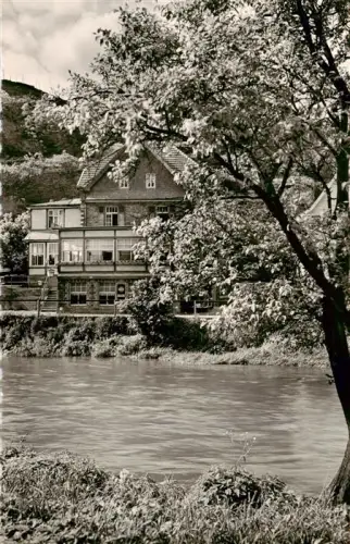 AK / Ansichtskarte Mayschoss Ahr Rheinland-Pfalz Hotel-Die-vom-Niederrhein Ahr Fluss Terrasse Baeume Weinregion