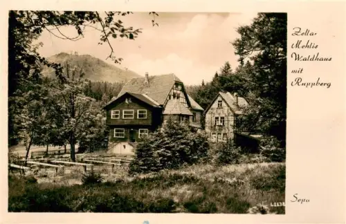 AK / Ansichtskarte Zella-Mehlis Thueringen Waldhaus Ruppberg Holzhaus Berghaus Wald Baeume Gartenbank