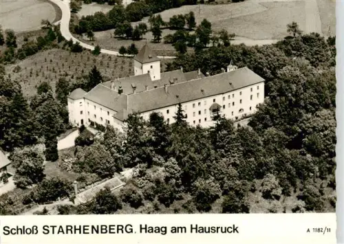 AK / Ansichtskarte Haag Hausruck AT Schloss-Starhenberg Luftaufnahme Wald Park Schloss Hausruck