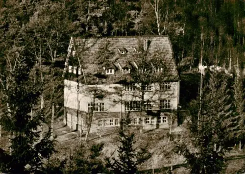 AK / Ansichtskarte Koettingen Lindlar Jugendherberge Wald Birken Tannen Gebaeude Rheinisch-Bergischer-Kreis