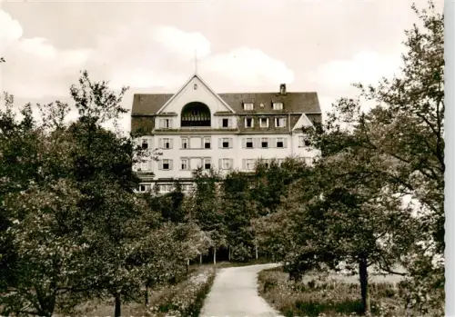 AK / Ansichtskarte Bad Salzhausen Nidda Wetteraukreis Hessen Ernst-Ludwig-Heim Kurhotel Baeume Auffahrt Sanatorium