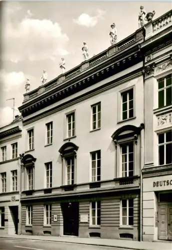 AK / Ansichtskarte Brodten LueBECK Behnhaus Palais Fassade Figuren Skulpturen Strassenansicht Klassizismus