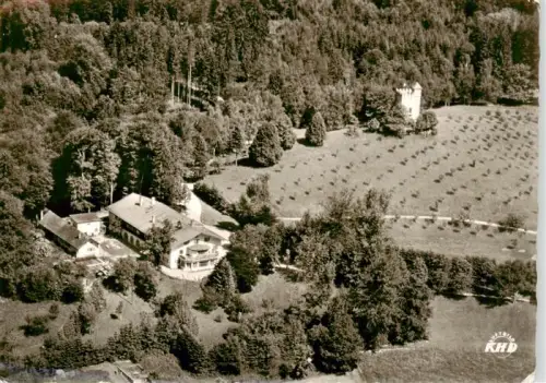 AK / Ansichtskarte Hohenfried Feldkirchen-Westerham DRK-Erholungsheim Hohenfried Fliegeraufnahme Wald Obstgarten Schlossturm