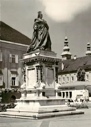 AK / Ansichtskarte KLAGENFURT Woerthersee Kaernten AT Maria-Theresia-Denkmal Denkmal Statue Platz Kirchtuerme Baroque
