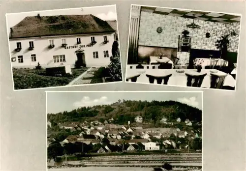 AK / Ansichtskarte Taennesberg Neustadt Waldnaab Bayern Gasthof-zur-Post Pension Gaststube Ortsansicht Eisenbahnlinie Huegel Oberpfalz