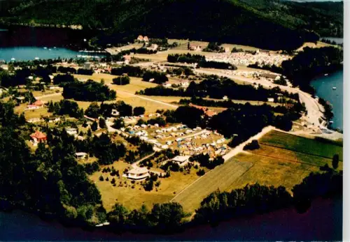 AK / Ansichtskarte Scheid Edersee Halbinsel Waldeck-Frankenberg Hessen Edersee Halbinsel Campingplatz Fliegeraufnahme See Wald Strand