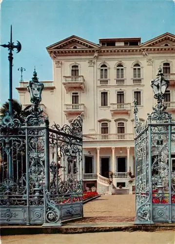 AK / Ansichtskarte Paradiso Lago di Lugano TI Hotel-Ritschard Villa-Savoy Schmiedeeisernes-Tor Fassade Palmen Treppenaufgang