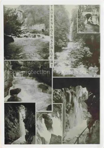 AK / Ansichtskarte Vingelz BIEL BIENNE BE Taubenlochschlucht Schlucht Wasserfall Felsen Bach Eis Winter Boezingen Bruecke