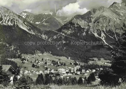 AK / Ansichtskarte Lenzerheide GR Lenzerhorn Bergdorf Bergpanorama Tannen Tal Wiesen Hotels Schnee